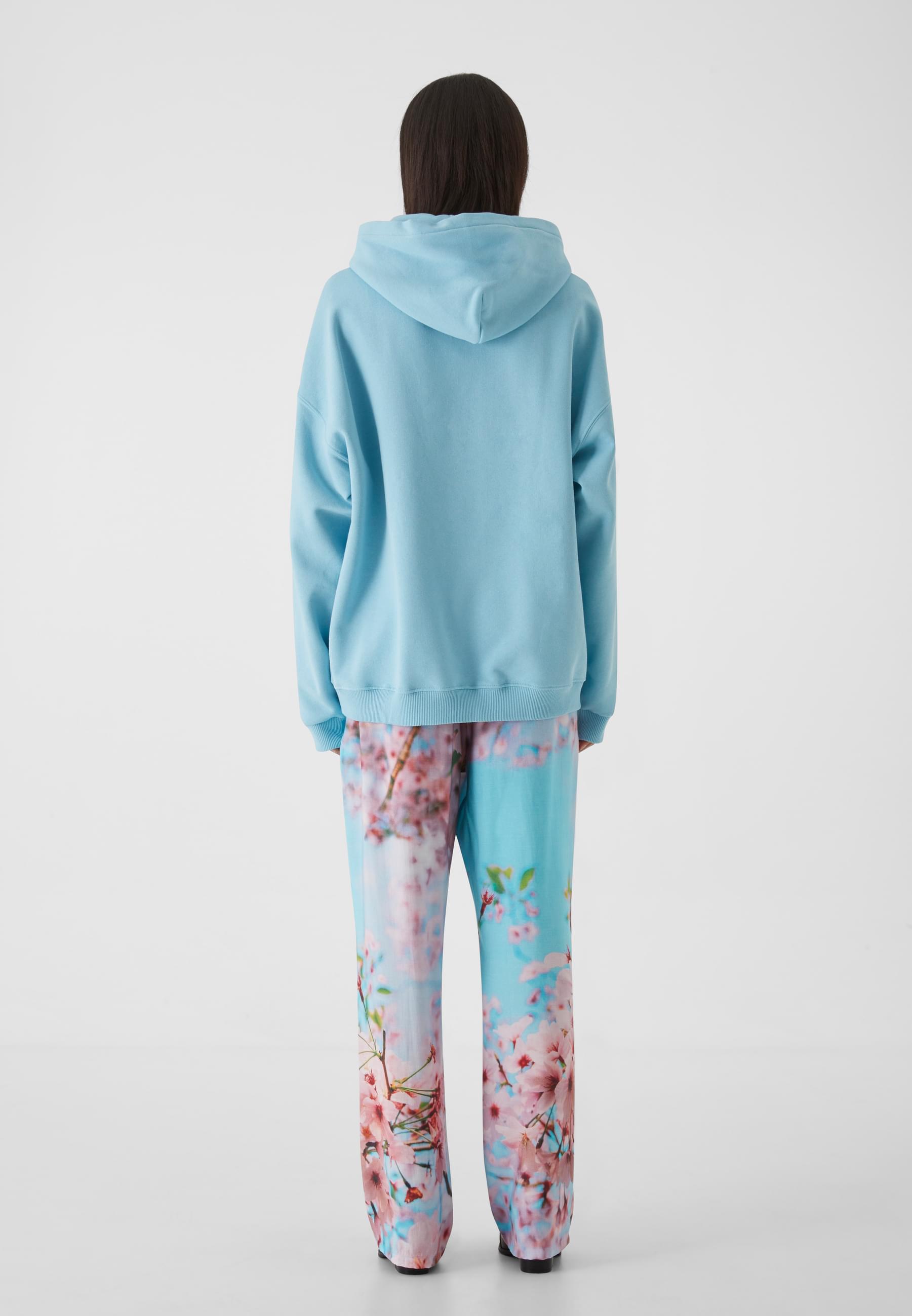 W-Essential Hoodie | turquoise