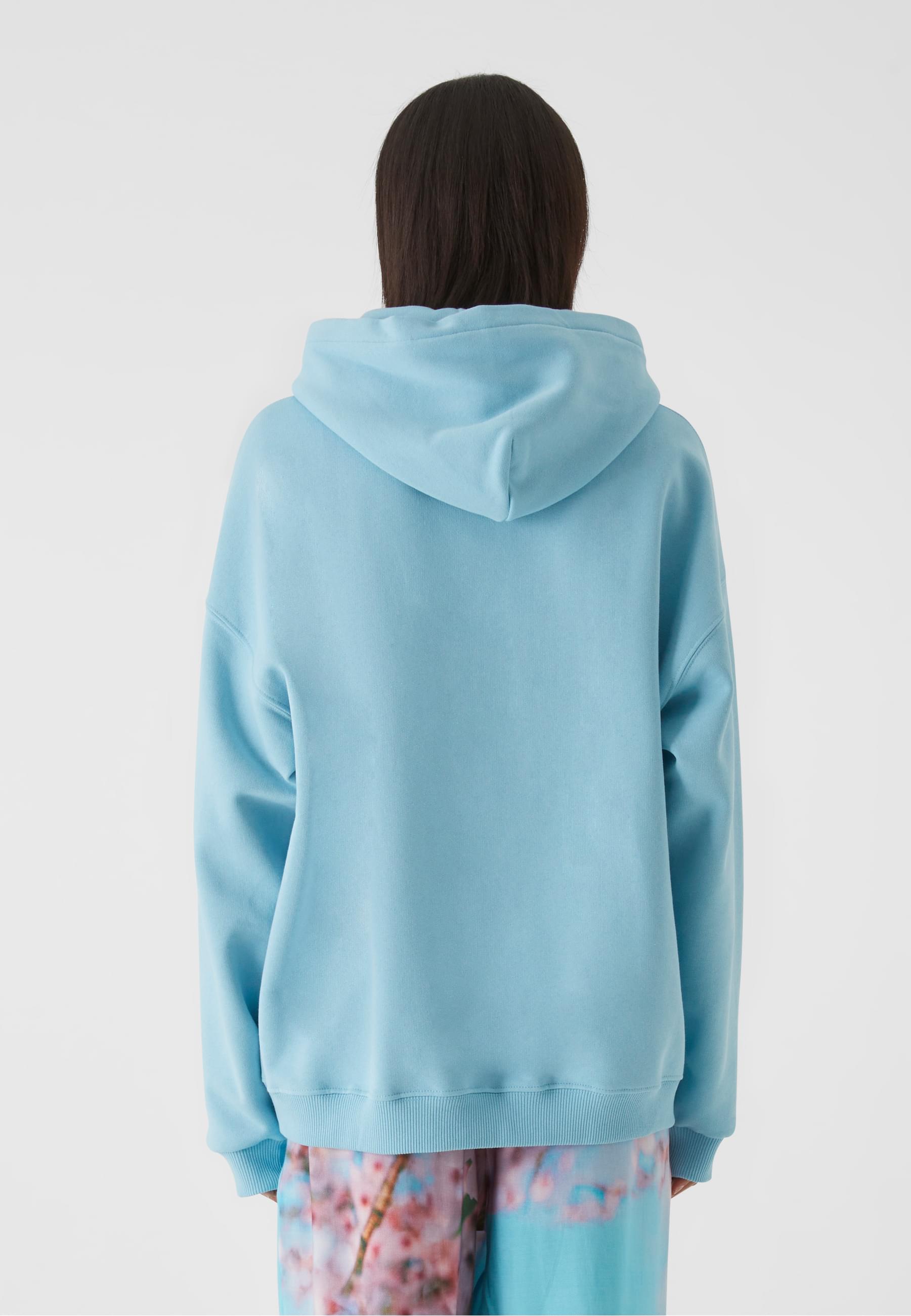 W-Essential Hoodie | turquoise