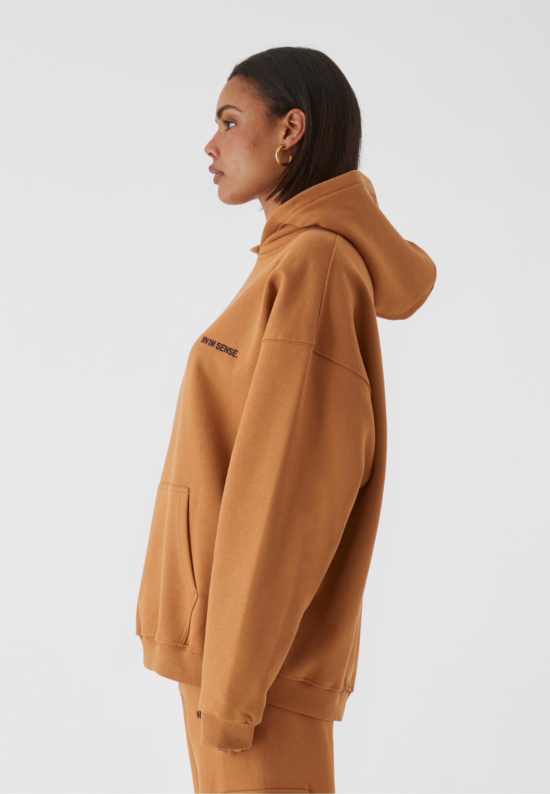 W-Essential Hoodie | coffee