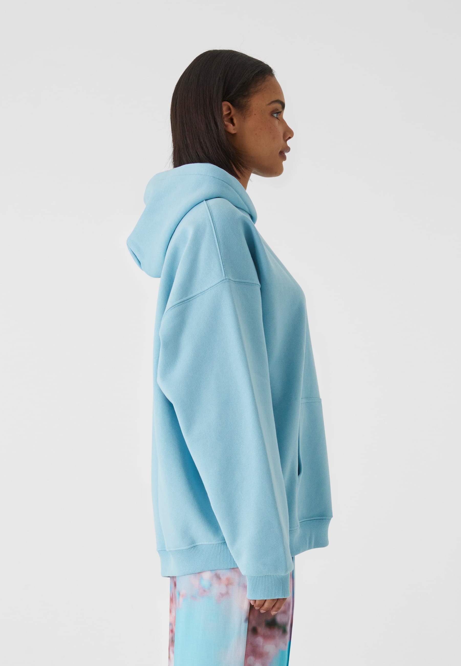 W-Essential Hoodie | turquoise