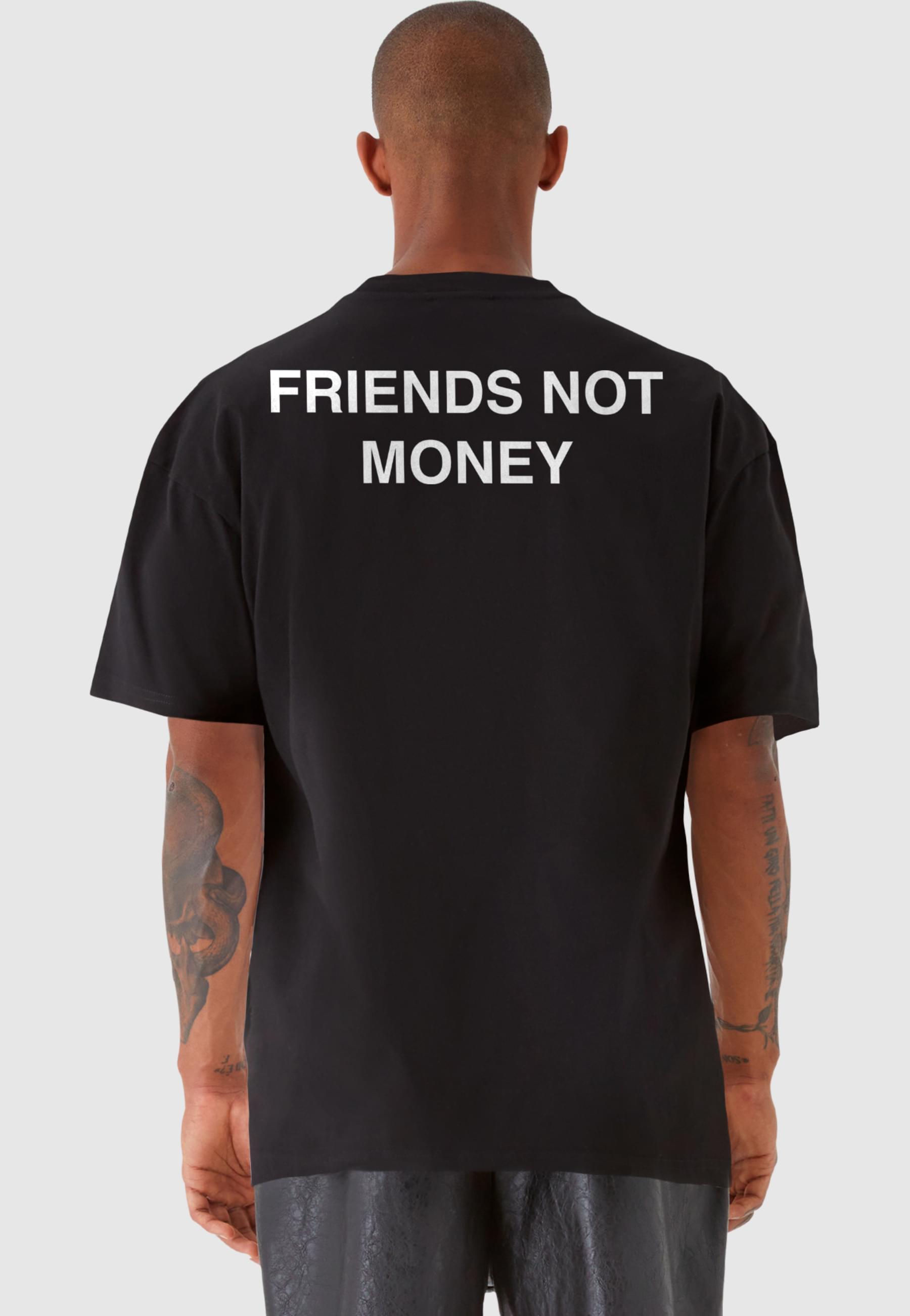 SENSE Tee Friends Not Money | black