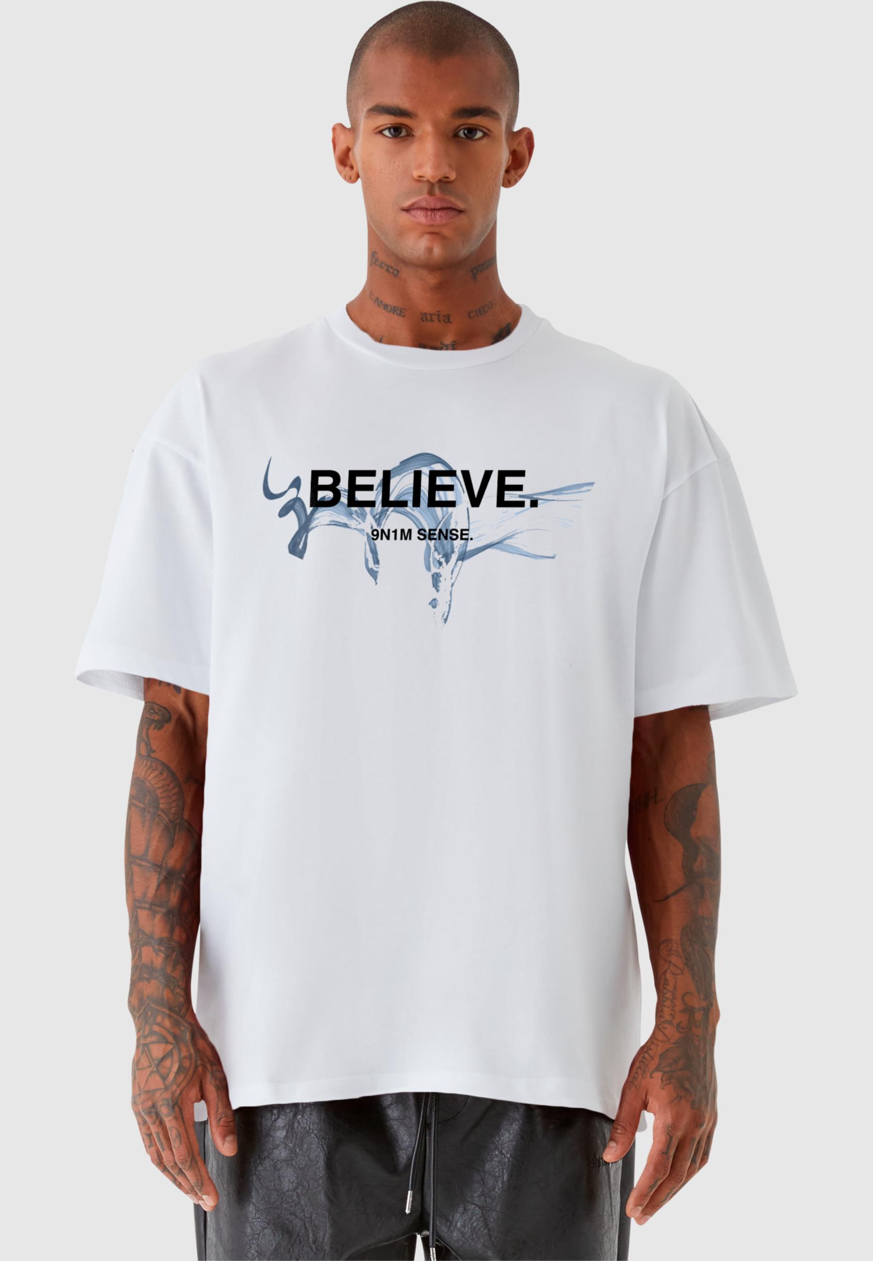 SENSE Tee Believe | white